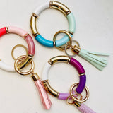 Plum Key Ring