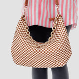 Slouchy Shoulder Bag-Brown