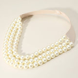Triple Layer Necklace: CREAM