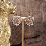 Cross Coin Stud