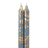 Taper Candles 2pk: Cr & Gld