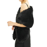 Fur Shawl BLK