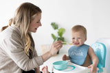 Blue Silicone Bib Set, (2)