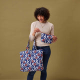 FRANCOISE NAVY Little Shopper Tote Bag