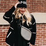 Westlyn Bag: Check Gray/Navy