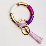 Plum Key Ring
