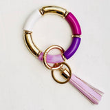 Plum Key Ring