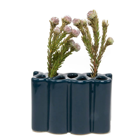 Wave Vase Blue