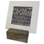 Wood Block Mini Canvas Holder