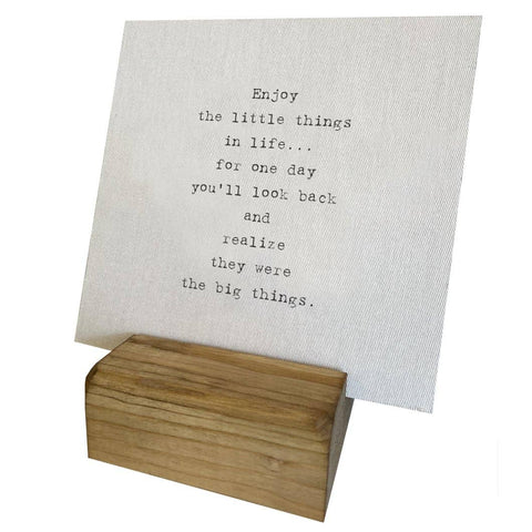 Enjoy The Little Things block