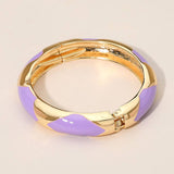 Bangle Bracelet: Gold/GRN