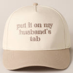 Husband's Tab: Blk