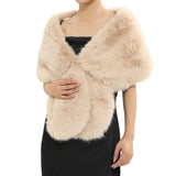 Fur Shawl BLK