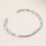 Bamboo Hinged Bangle: Gold