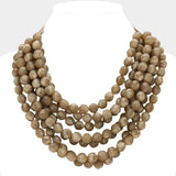 Layered Necklace:Gold