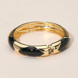 Bangle Bracelet: Gold/GRN