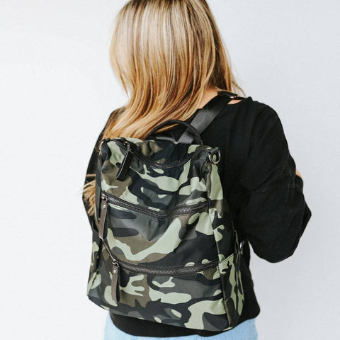 Nylon Backpack: Camo