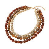 Triple Beaded Necklace