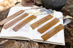 Leather bookmarks