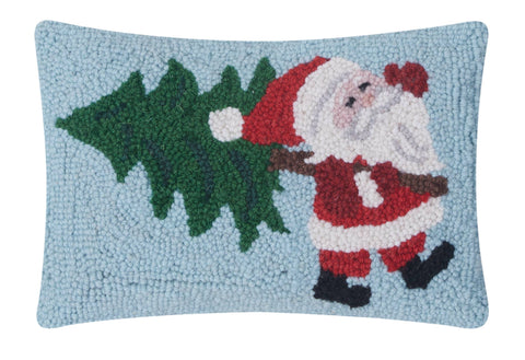 Santa w/Tree Hook Pillow