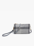 Riley Plaid Crossbody: Green