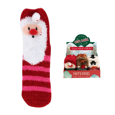 Fuzzy Holiday Socks
