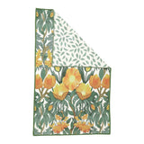 Poppies Gold Kitchen Towel