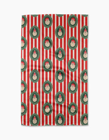 Stripe Santa Towel