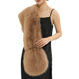 Fur Shawl BLK