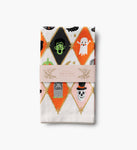 Halloween Argyle Towel