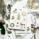 Evergreen christmas Towel