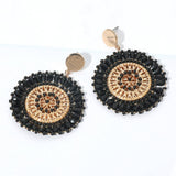 Mandala Dangle Black
