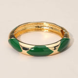 Bangle Bracelet: Black/Gold