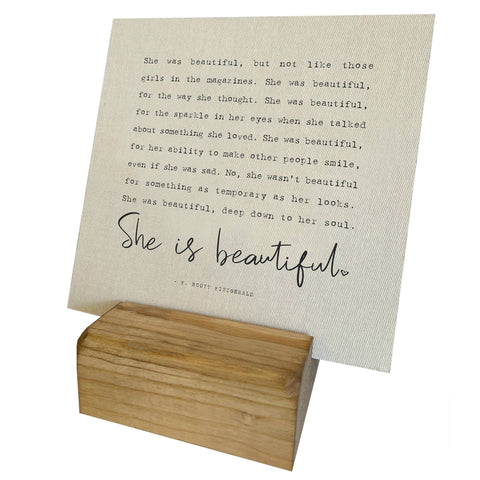 She Is Beautiful Block