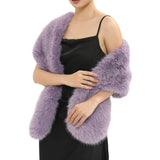 Fur Shawl BLK