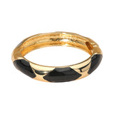 Bangle Bracelet: Black/Gold