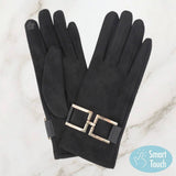 Gold Buckle Gloves
