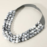 Triple Layer Necklace: CREAM