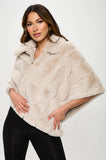 Cream Fur Poncho