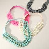 Triple Layer Necklace: CREAM