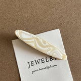 Teardrop  Clip Drk Brwn