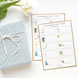 Celebrate gift tag