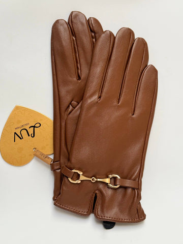 Leather Gloves Camel