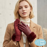 Fur Trim Gloves