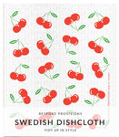 Cherries Swedish Dishcloth