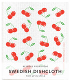 Cherries Swedish Dishcloth