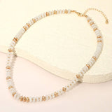 Beaded Necklace: Light/Multi