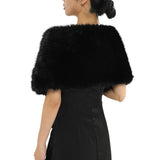 Fur Shawl BLK
