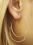 Open Crescent Earrings