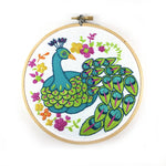 Peacock Embroidery Kit